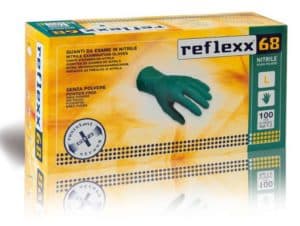 100 Guanti in Nitrile senza acceleranti Reflexx Care N350