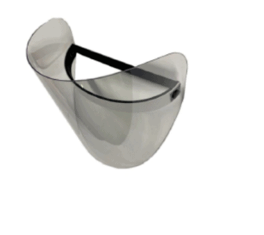Visiera paraschizzi 1 pz