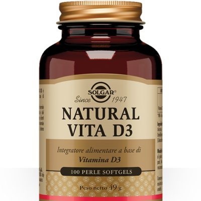 Solgar - Natural Vita D3 - 100 perle softgels