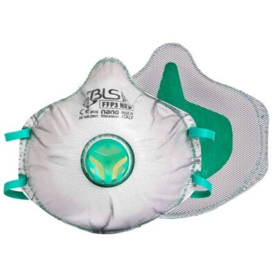 Respiratore FFP3 protezione totale con valvola BOX 10 pz - dotato di cuscinetto nasale anti rossore