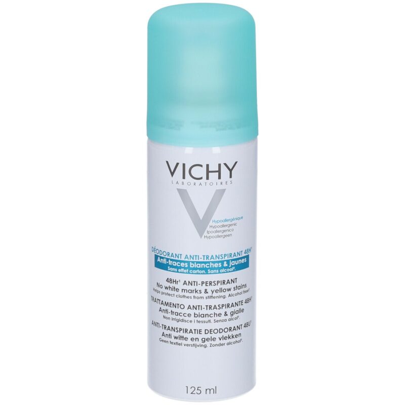 Vichy Deodorante Anti-Traspirante 48h Spray Anti-Tracce Bianche e Gialle - 125ml