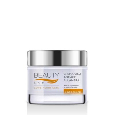 Beauty Lab – linea Filler – crema antietà ambra + acido ialuronico + collagene