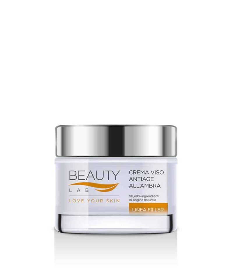 Beauty Lab – linea Filler – crema antietà ambra + acido ialuronico + collagene