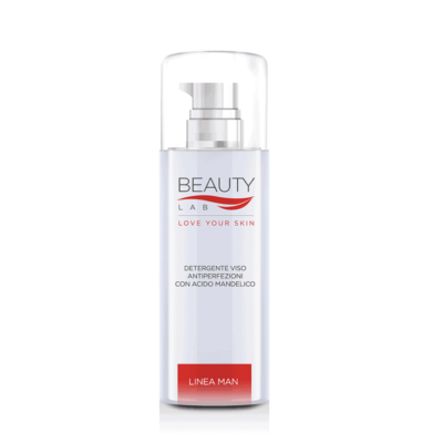 Beauty Lab – linea Man – Detergente viso anti imperfezioni acido mandelico
