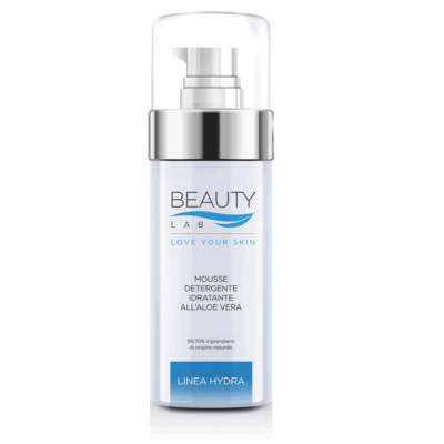 Beauty Lab – linea Hydra – Mousse Detergente Idratante con Aloe Vera