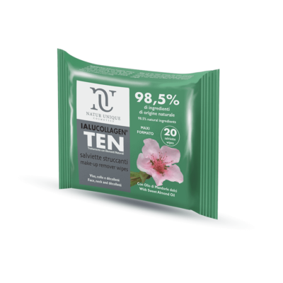 Natur Unique - Ialucollagen - Ten Salviette Struccanti - 20 Salviette