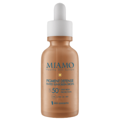 Miamo - Pigment Defense Tinted Sunscreen Drops SPF50+ - Siero Protezione Solare Antimacchia 30ml