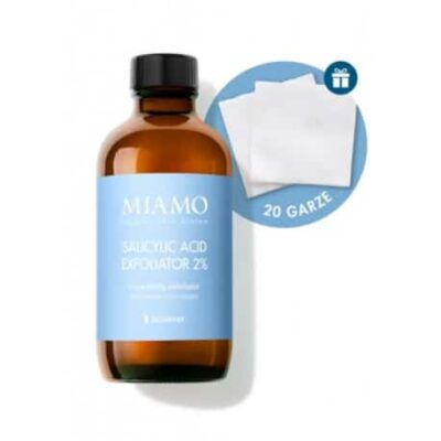 Miamo - Acnever Kit Doppia Esfoliazione Salicylic Acid 2% 120ml + 20 Garze