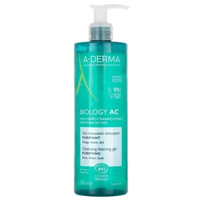 A-derma - Biology AC Gel Detergente Schiumogeno Purificante 400ml