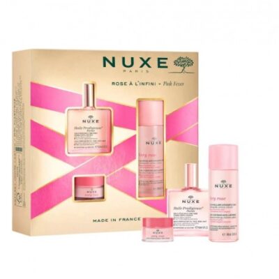 Nuxe - Cofanetto Rose À L'Infini - Huile Prodigieuse Florale 50ml + Very Rose Balsamo Labbra 15g + Very Rose Acqua Micellare 100ml