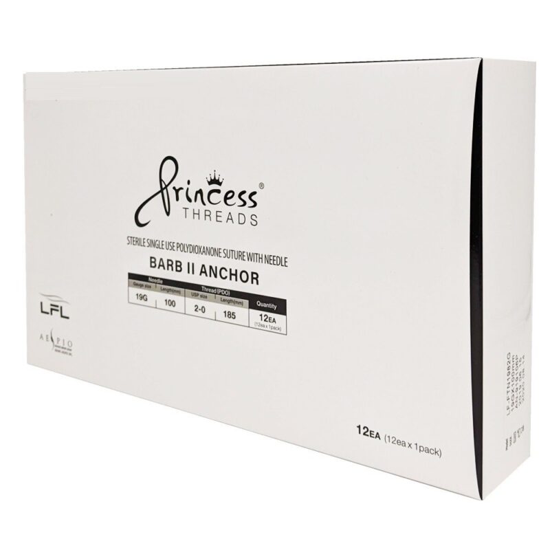 Croma - Princess threads BARB II ANCHOR cannula (12 pezzi)