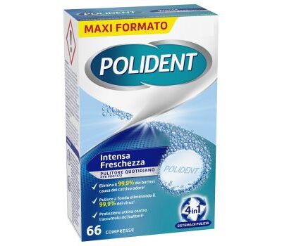 POLIDENT pulitore quotidiano per protesi 66 compresse