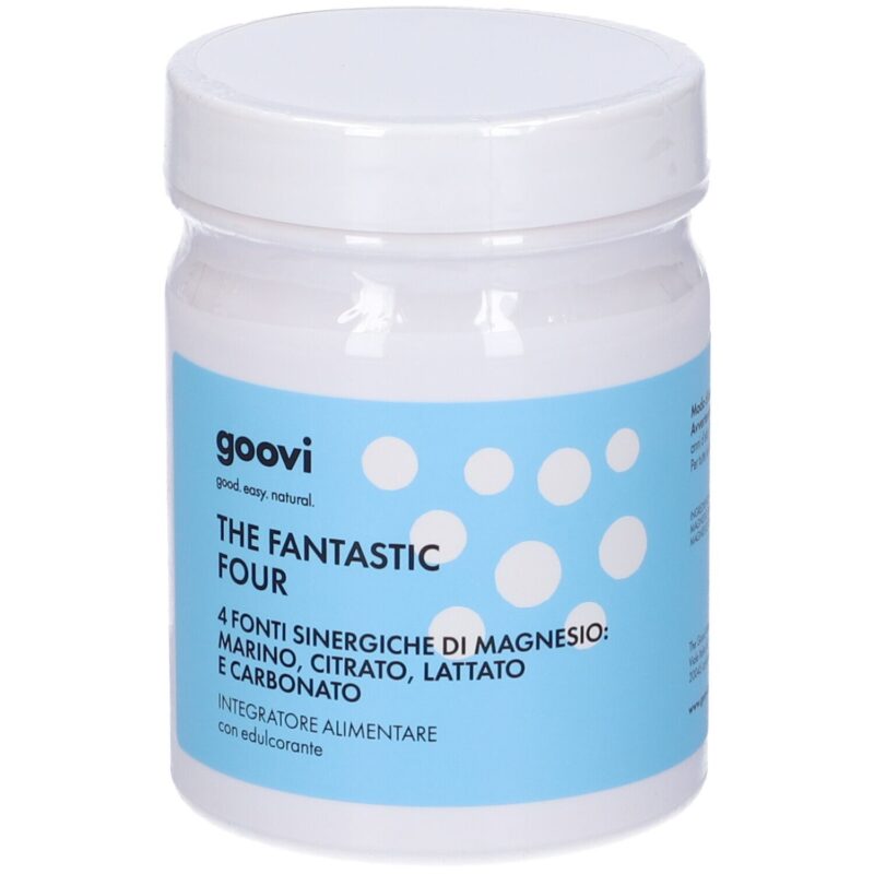 Goovi The Fantastic Four 4 Fonti Sinergiche di Magnesio Integratore - 150g