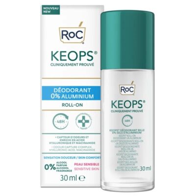 Roc-Keops - Deodorante Roll-On 0% Alluminio 30ml