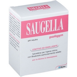 Saugella - Poligyn Salviettine per l'Igiene Intima 10 Salviettine Singole