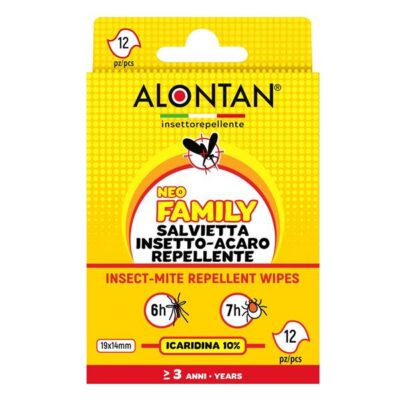 ALONTAN Neo Family salvietta insetto-acaro repellente 12 salviette