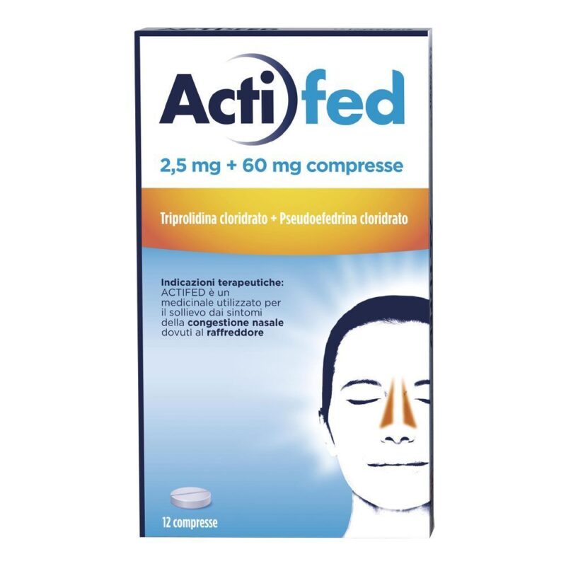 Actifed Decongestionante Nasale 2,5mg+60mg - 12 compresse