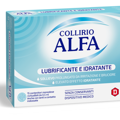 Collirio Alfa - Idratante Protettivo - 15 contenitori monodose richiudibili da 0,5ml