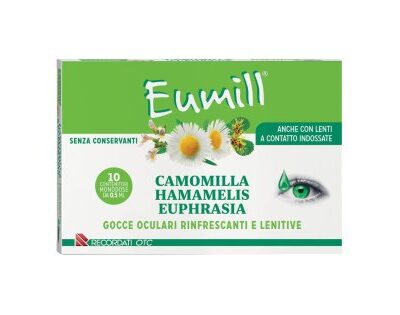 Eumill - Gocce Oculari Rinfrescanti e Lenitive con Camomilla 10 Flaconcini