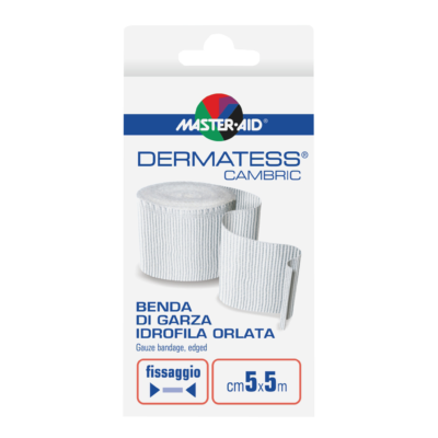 Master-Aid - Benda Orlata di Garza Idrofila Dermatess Cambric 5x5