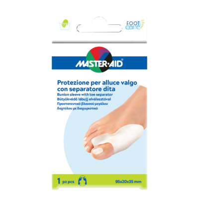 Master-Aid - Footcare Protezione Alluce Valgo con Separatore Dita D9