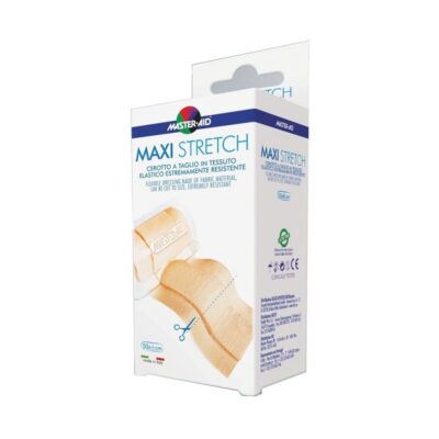 Master-Aid - Maxi Stretch Cerotto a Taglio in Tessuto Elastico Resistente 50x6cm