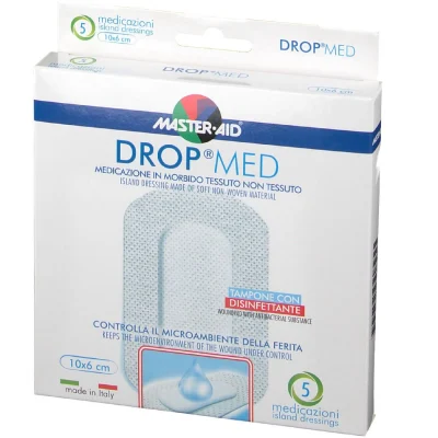 Master-Aid – Drop Med Cerotto Traspirante con Disinfettante 10x6