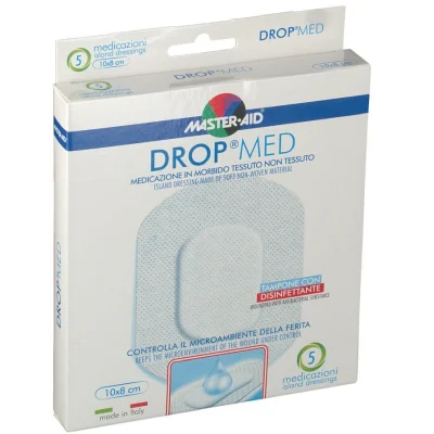 Master-Aid – Drop Med Cerotto Traspirante con Disinfettante 10x8