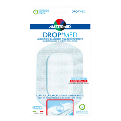 Master-Aid – Drop Med Cerotto Traspirante con Disinfettante 10,5x15