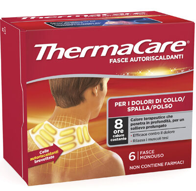 Thermacare - Fasce Autoriscaldanti Collo Spalla Polso 6 Pezzi