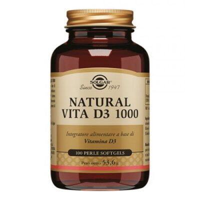 Solgar Natural Vita D3 1000 - 100 perle softgels