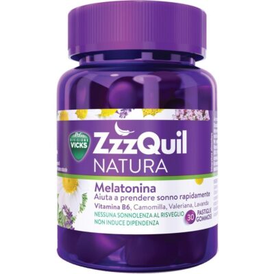 vicks zzzquil natura mango banana 30 pastiglie gommose