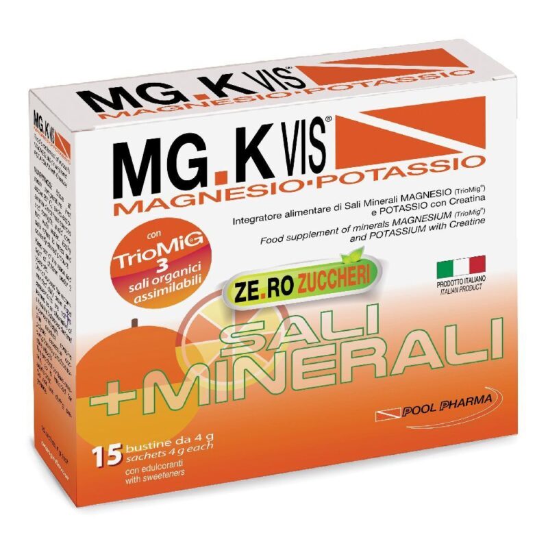 MG.K Vis Magnesio Potassio Zero Zuccheri - 15 bustine da 4g