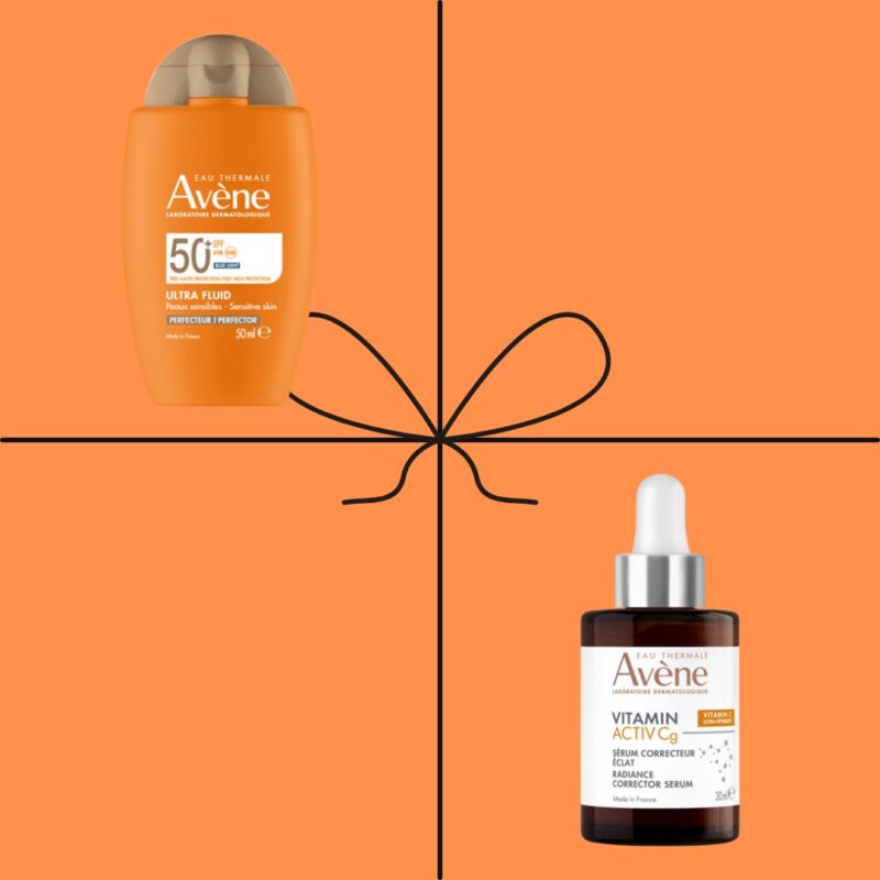 Avène Ultra Fluid Perfezionatore SPF50 + Vitamin Activ Cg siero cofanetto
