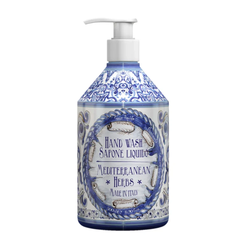 Le Maioliche Sapone Liquido Mani Erbe del Mediterraneo - 500ml