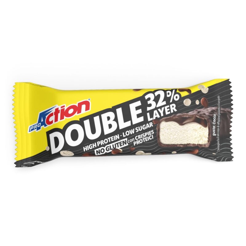 ProAction Double Layer Bar 32% cocco - 1 barretta da 50g