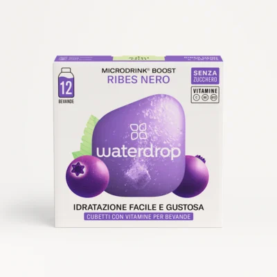 Waterdrop microdrink boost ribes nero - 12 cubetti