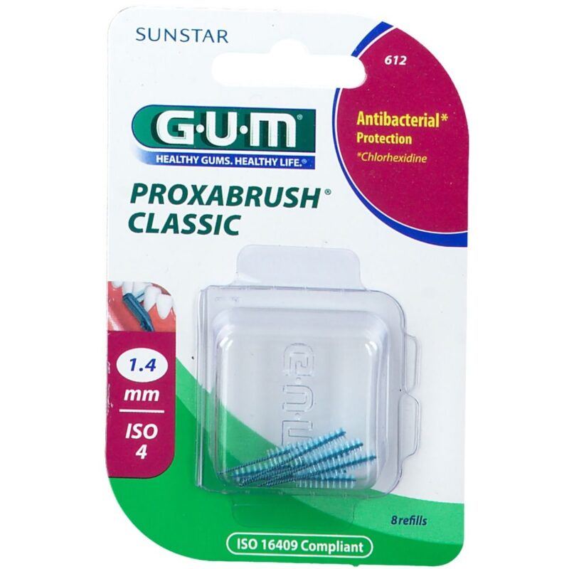 Gum Proxabrush Classic 612 1.4mm - 8 pezzi