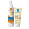 La Roche-Posay Anthelios UVMune 400 Dermo-Pediatrics spray invisibile + Lipikar Huile Lavante AP+ cofanetto